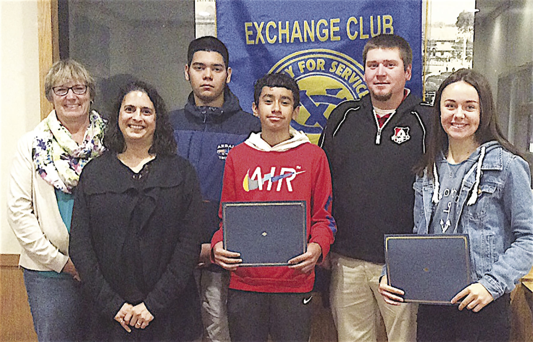 Exchange Club honors students